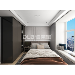 现代-卧室大板顶墙