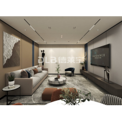 现代-客厅大板吊顶