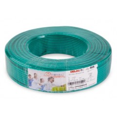 德力西（DELIXI）电线国标4平方2.5铜芯家装家用BV1.5/6/10铜线单 绿色