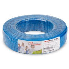 德力西（DELIXI）电线国标4平方2.5铜芯家装家用BV1.5/6/10铜线单 蓝色